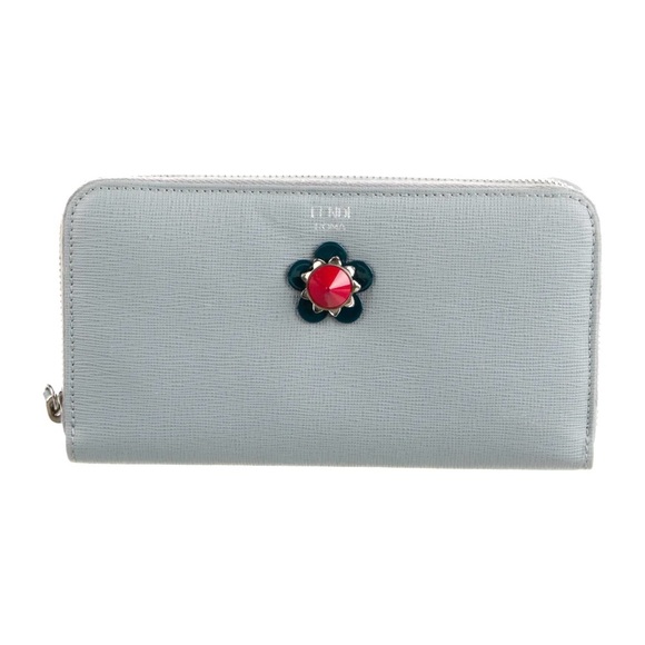 Fendi Flowerland Continental Wallet Rare - Picture 1 of 15